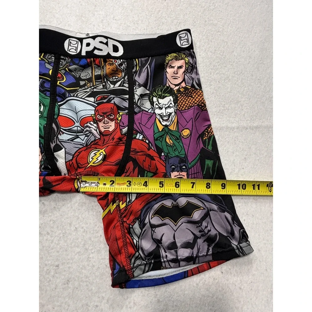 PSD Boxer Briefs Mens Medium Multicolor Justice League Batman Superman Flash